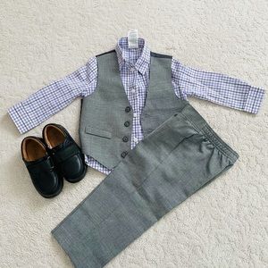 Toddler boy suit set.